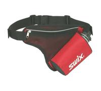 Sacs banane SWIX - Drink Belt - Rouge et Noir - Ceinture zippée avec porte-bouteille isotherme
