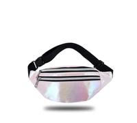 Sacs Banane Unisexes for Femmes et Hommes, Sacs Banane argentés au Laser, Pochette de Poitrine for téléphone, Plage, Voyage, Sac Banane à Fermeture éclair Sac Banane(Style 5)
