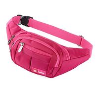 Sacs Banane Ville Running Sacs Bananes de Randonnée Homme Femme, Sacs à Dos de Randonnée Sacs de Sport Vélo, Etuis pour Couteaux et Outils de Randonnée (Rose Rouge)
