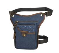 Sacs Banane Ville Sac à bandoulière Classique en Cuir épais for Hommes, Design décontracté, café, Sac Banane de Voyage, Jambe(Color17)
