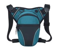 Sacs Banane Ville Sac de Jambe imperméable à l'eau, Sac Hanche Cuisse avec Ceinture, Taille, Pochette Banane Cyclisme en Plein air for Moto for Homme et Femme(Green)