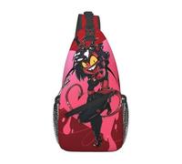 Sacs Bandoulière Helluva Boss Crossbody Léger Sac De Poitrine Casual Sling Bag Pour Randonnée Voyager Cyclisme
