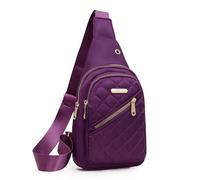 Sacs Bandoulière Violet, Sacoche Homme Bandouliere Petit Sac Sacs Bandoulière Violet, Pochette Banane Léger Et Étanche Saccoche Sling Bag De Poitrine Voyage Sport Et Tourisme