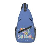 Sacs Bandoulière Welcome Back To School First Day Of School Teachers Students Sac De Poitrine Élégant Sac Bandouliere Hommes Femmes Crossbody Pour Escalade Randonnée Voyager