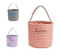 Sacs brodés personnalisés pour tours ou friandises - Panier portable en toile de jute - Décoration d'Halloween - Cadeau idéal
