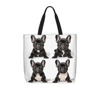 Sacs Cabas Femme Bouvier Français Durable Sac De Shopping Décontracté Tote Bag Pour Plage Gym L‘École
