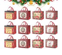 Sacs Cabas Tote pour les Fêtes Ensemble de 12 Pièces Cabas Fourre-Tout en | Sac pour Noël Pour Fêtes et Soirées, Mariage, Anniversaire, Avent, Entreprise