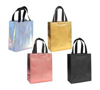 Sacs Cadeaux 4 Pièces, Sacs Cadeaux Non Tissés, Sacs Cadeaux Brillants, Sacs Cadeaux Réutilisables, Sacs De Faveur De Fête, Sacs De Faveur De Mariage