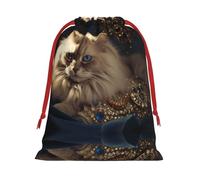 Sacs cadeaux à motif chat brillant L - Ajoutez une touche de formalité à vos mariages, Noël, anniversaires et anniversaires de mariage - (S à L)