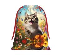 Sacs cadeaux à motif chat ludique S - Ajoutez une touche de formalité aux mariages, Noël, anniversaires et anniversaires de mariage - (S à L)