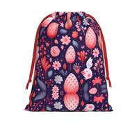 Sacs cadeaux à motif fraise M - Ajoutez une touche de formalité à vos mariages, Noël, anniversaires et anniversaires de mariage - (S à L)