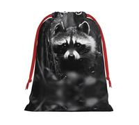 Sacs cadeaux à motif raton laveur dans la jungle L - Ajoutez une touche de formalité à vos mariages, Noël, anniversaires et anniversaires de mariage - (S à L)