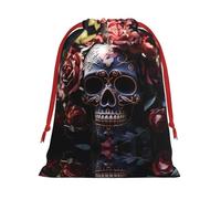 Sacs cadeaux à motif squelette fleur rose M - Ajoutez une touche de formalité aux mariages, Noël, anniversaires et anniversaires de mariage - (S à L)