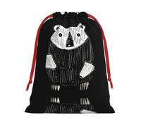 Sacs cadeaux à motifs esquisse d'ours S - Ajoutez une touche de formalité à vos mariages, Noël, anniversaires et anniversaires de mariage - (S à L)