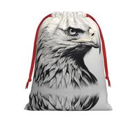 Sacs cadeaux à motifs esquisse d'un aigle S - Ajoutez une touche de formalité à vos mariages, Noël, anniversaires et anniversaires de mariage - (S à L)
