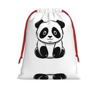 Sacs cadeaux à motifs esquisse d'un panda S - Ajoutez une touche de formalité à vos mariages, Noël, anniversaires et anniversaires de mariage - (S à L)