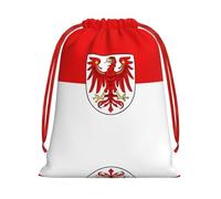 Sacs cadeaux avec cordon de serrage et imprimé drapeau du Brandebourg pour cadeaux de fête et sacs cadeaux sur le thème du football