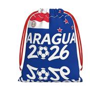 Sacs cadeaux avec cordon de serrage Motif drapeau du Paraguay Coupe du monde de football