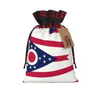 Sacs cadeaux avec drapeau de l'État de l'Ohio pour Noël, Halloween, anniversaire, fête des mères, cadeaux parfaits