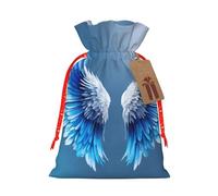 Sacs cadeaux avec imprimé ailes d'ange, emballage cadeau mignon et élégant avec cordon de serrage