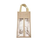 Sacs Cadeaux Bouteilles Couverture de vin rouge en Jute, poignée renforcée, pochette for bouteille de vin, sac fourre-tout d'emballage de bouteille de vin rouge et de bière, for les vacances de mariag