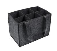 Sacs Cadeaux Bouteilles Sac à bouteille de vin en feutre, sac à main pliable, panier de rangement en feutre, sac cadeau de fête de Champagne, vin, bière, sac de rangement de Camping, boîte de 6 boutei