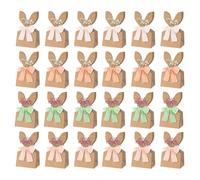 Sacs-cadeaux Bunny - Sacs Goodie | Panier D'Oreilles De Lapin, 24 Pièces Papier Oreilles De Lapin Emballage De Bonbons, Pour Cadeaux De Fête D'Anniversaire De Vacances Traiter Goodie Cookie Gâ