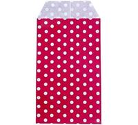 Sacs-cadeaux de corde Bula Mini enveloppes en papier kraft à pois multicolores, 10 à 50 pièces(Red Dot,10 pcs)