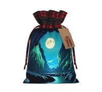 Sacs cadeaux de Noël avec cordon de serrage, taille M, pochettes rustiques en lin avec étiquettes pour cadeaux de fête de mariage