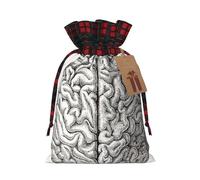 Sacs Cadeaux De Noël Cerveau humain médical, Sacs Cadeaux De Noël Avec Cordon