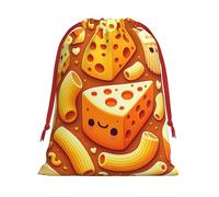 Sacs cadeaux de Noël en peluche avec cordon de serrage pour fromage, macaronis, grande taille, sacs à friandises en velours doux avec fermeture à ruban rouge pour cadeaux de fête et emballage cadeau
