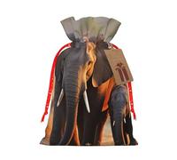 Sacs cadeaux de Noël mignons pour bébé et maman avec étiquettes et attaches ruban, sac à bonbons de Noël avec cordon de serrage, sacs cadeaux de Noël, sacs d'emballage cadeaux réutilisables pour les