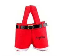 Sacs cadeaux de Noël personnalisés, sac à bonbons de Noël personnalisé avec dessin animé, sac cadeau de Noël en tricot, grand sac de Père Noël personnalisé pour décoration de fête de vacances (s3)