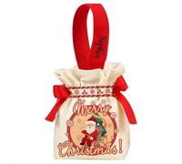 Sacs cadeaux de Noël personnalisés, sac à bonbons de Noël personnalisé avec dessin animé, sac cadeau de Noël en tricot, grand sac de Père Noël personnalisé pour décoration de fête de vacances (S1)