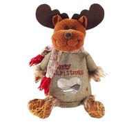 Sacs-cadeaux de Noël | Sacs de pommes de Noël | Fabric de tissu réutilisable Noëls DrawString Boîtes avec Zipper | Santa Snowman Snowflake Deer Apples Candy Sac pour décoration de fête