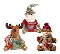 Sacs cadeaux de Noël, sacs en tissu réutilisables, pour bonbons de père Noël, décoration pour la cuisine, la chambre des, les adultes, les fêtes de la famille