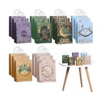 Sacs Cadeaux du Ramadan, 18 pièces, 6 Styles différents, Grande capacité, pour l'Aïd, Durable et réutilisable, Taille Parfaite pour Les Snacks et Cadeaux