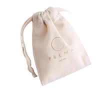 Sacs cadeaux en coton, pochettes avec Logo de maquillage, bijoux, bougies parfum, emballage sous-vêtements, sac anti-poussière Pochon Tissu avec Cordon(50 blank bag,17x24cm)