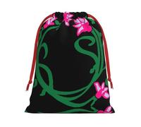 Sacs cadeaux en peluche ultra doux avec cordon de serrage et motif fleur de lotus Namaste, cadeaux de Noël, pochettes à bijoux de mariage