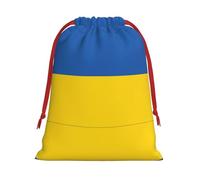 Sacs cadeaux en peluche ultra doux avec cordon de serrage Motif drapeau de l'Ukraine