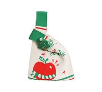 Sacs cadeaux en tissu sur le thème de Noël, décoration lavable pour les friandises des fêtes, échange d ' activités communautaires scolaires, décorations de Noël en tissu