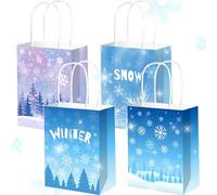 sacs cadeaux flocons de neige hiver fête vacances sacs promotionnels