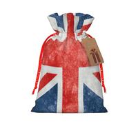 Sacs cadeaux imprimés drapeau du Royaume-Uni, mignons et élégants avec cordon de serrage