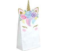Sacs cadeaux licorne 8 pièces blanc 11,4cm x 20cm