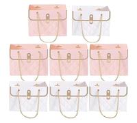 Sacs cadeaux pour bouquet - Boîtes à fleurs pour arrangements de 15 x 10,5 x 10 cm, sacs de fleurs en papier de 8 pièces, cadeaux rectangulaires | en papier cadeau floral résistant aux agu