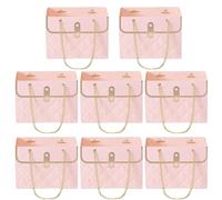 Sacs cadeaux pour bouquet - Boîtes à fleurs pour arrangements de 15 x 10,5 x 10 cm, sacs de fleurs en papier de 8 pièces, cadeaux rectangulaires | en papier cadeau floral résistant aux agu