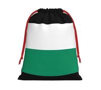 Sacs cadeaux réutilisables avec cordon de serrage imprimé drapeau de Palestine pour anniversaire, mariage ou quotidien