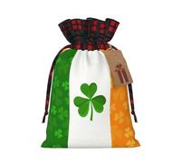 Sacs cadeaux réutilisables avec cordon de serrage - Motif drapeau irlandais - Pour anniversaires de mariage