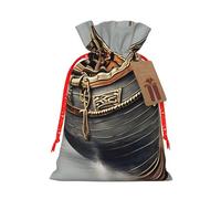 Sacs cadeaux réutilisables avec cordon de serrage Motif vieux bateaux vikings