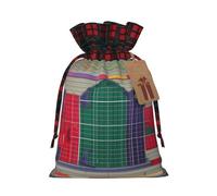 Sacs cadeaux réutilisables imprimés mathématiques scolaires - Pochettes de Noël avec cordon de serrage pour Noël, anniversaire, mariage, vacances